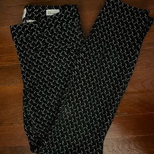 Printed black dress pants from The Gap